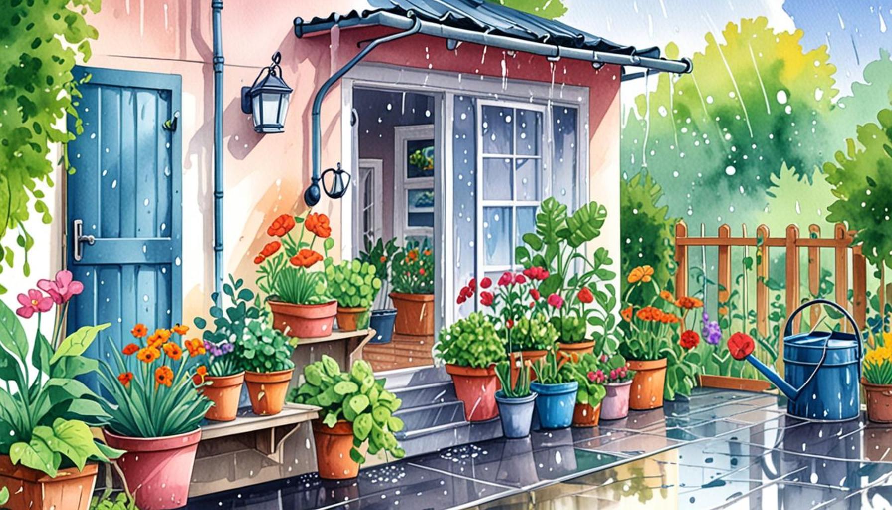 How to Collect and Use Rainwater in Home Gardening